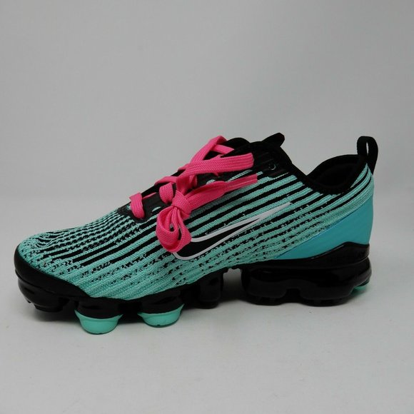 Nike Air VaporMax Flyknit 3 Turquoise BQ5238-300 Y - Picture 4 of 5